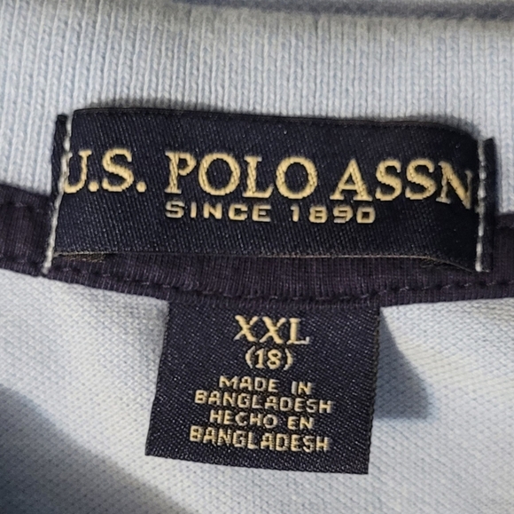 U.S. Polo Assn Short Sleeve Blue Polo Size XXL - Picture 2 of 3